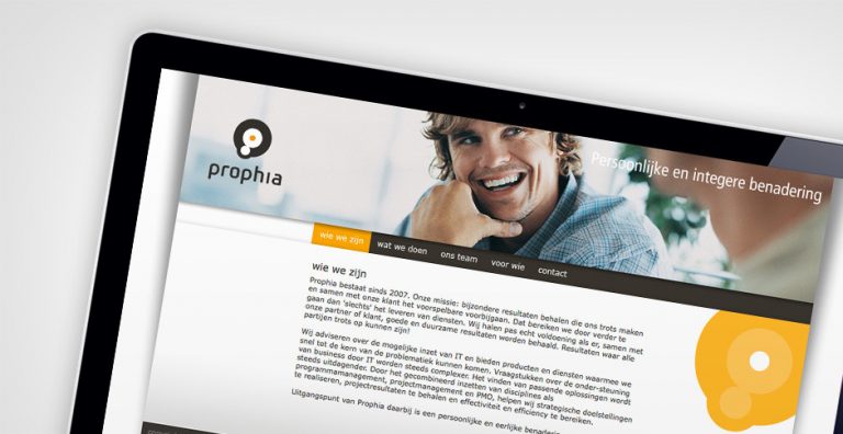 Prophia huisstijl en website