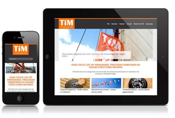 TimGroep projectmanagers wordpress website