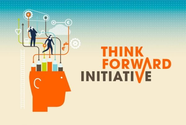 Think Forward Initiative concept beeldmerk en key visual